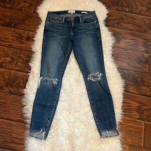 Le Skinny de Jeanne Step Hem Jeans in Beckett Lane Size 26